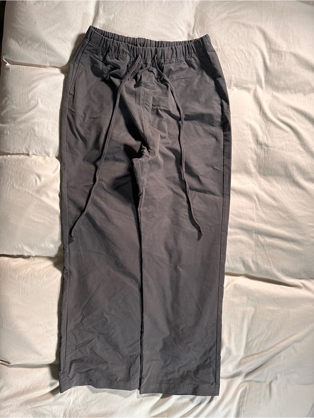 Essentials Fear Of God Dark Gray Straight Baggy Fit Medium Pants Chino Fit